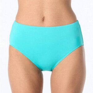Contours Coco Reef High Waist Bikini Bottom Aqua Blue XL